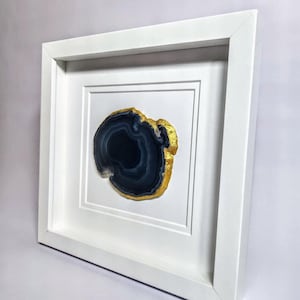 Agate Geode Framed Art - Black