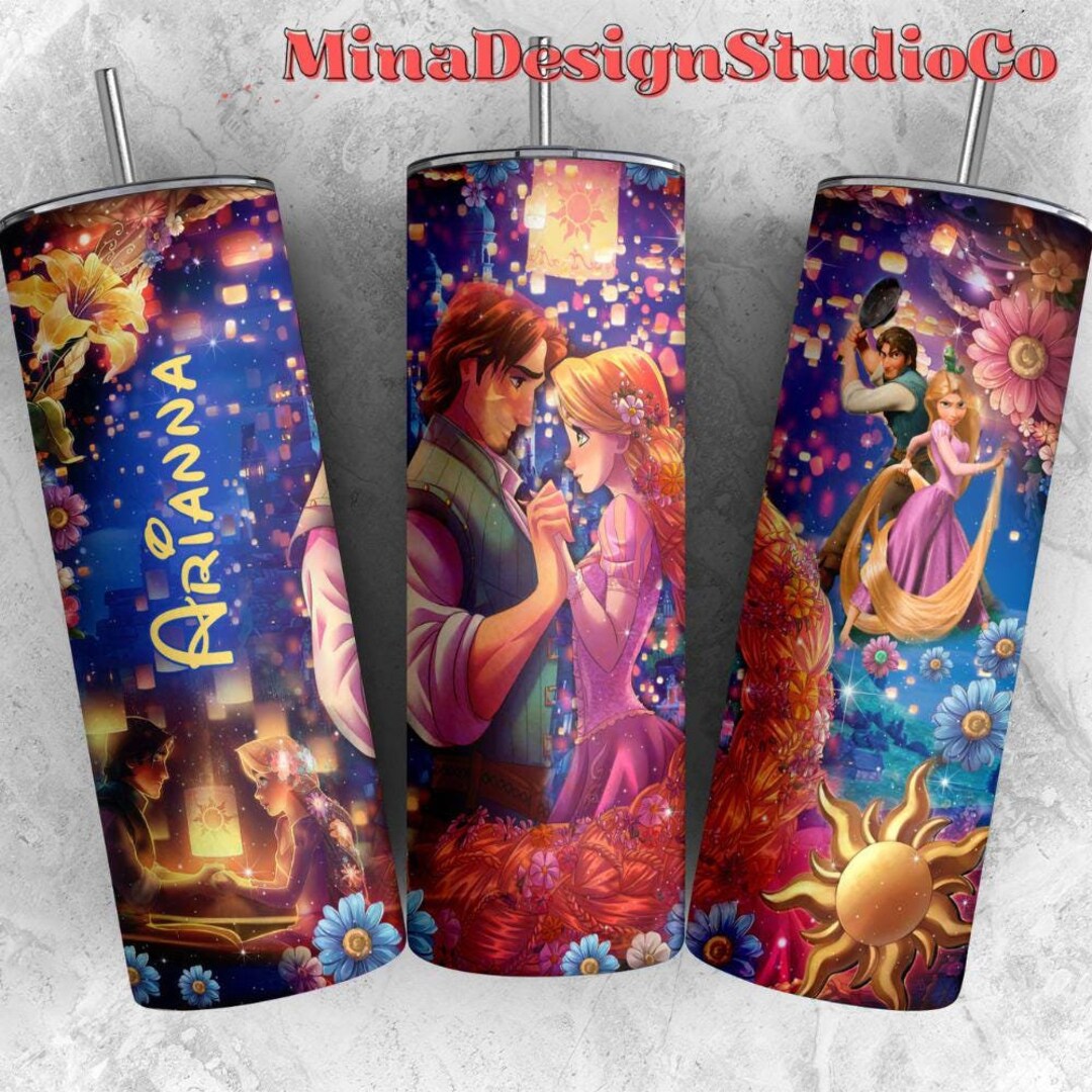 Personalized Disney Tangled Princess Rapunzel Tumbler, Disney Girl Trip ...