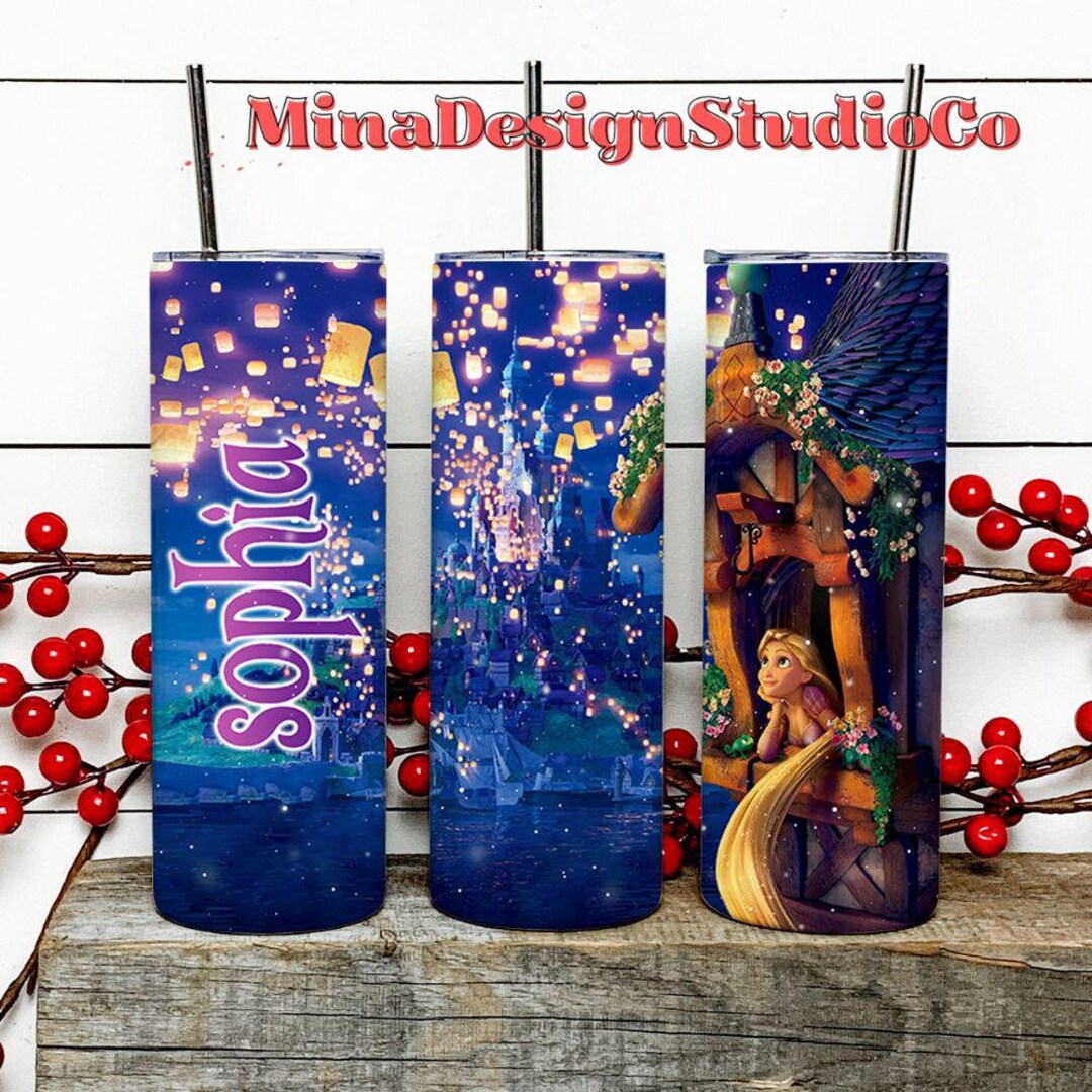 Personalized Disney Tangled Princess Rapunzel Tumbler, Disney Girl Trip ...