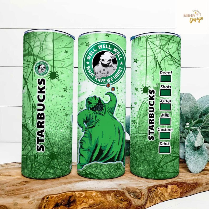 Disney The Nightmare Before Christmas Tumbler, Jack Skellington Sally Oogie Boogie Bash Disney Halloween Coffee Cup, Lock Shock Barrel Mug immagine 2