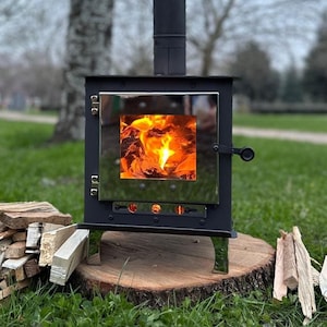Camping stove, tiny wood stove. Stove for travel, tiny house, caravan stove, tiny stove