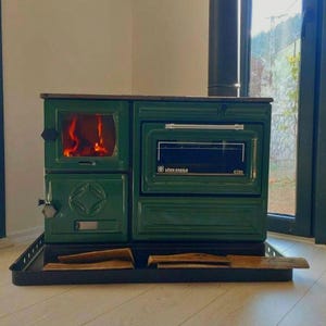 Houtkachel, fornuis, multifunctionele houtkachel, houtkachel met oven
