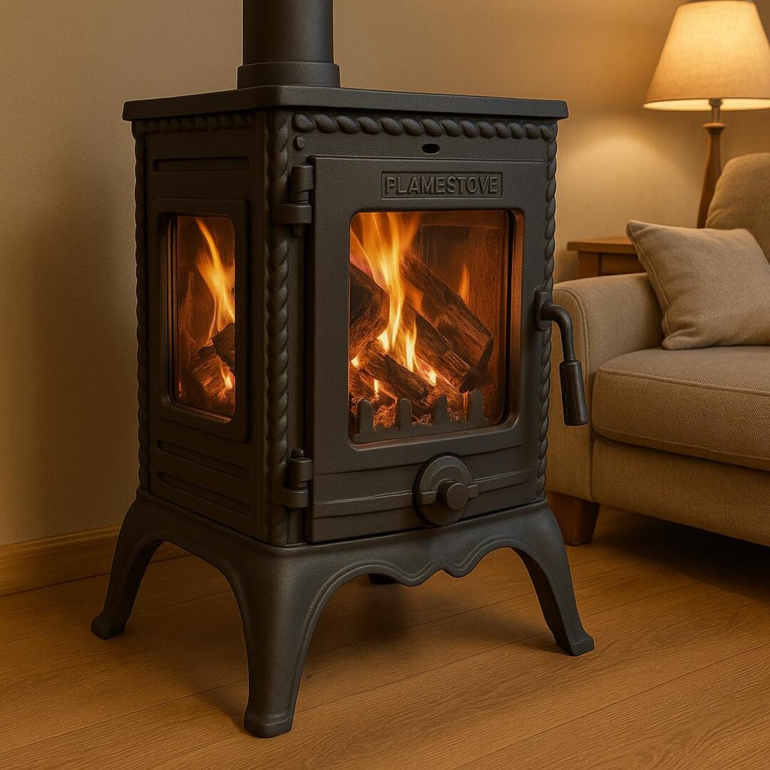 Vintage Cast Iron Wood Stove With Fireplace Effect Rustic Indoor Heating  Solution Decorative Wood Burning Stove for Cozy Homes Canada