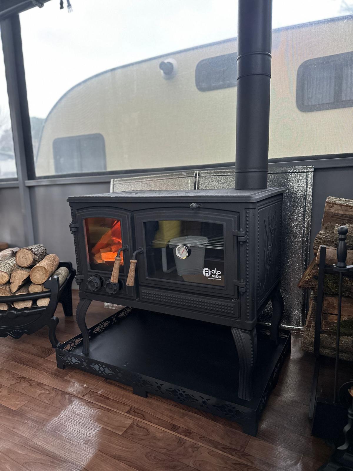 Cast Iron Wood Stove, Wood Burning Stove, Kitchen Stove With Oven ...