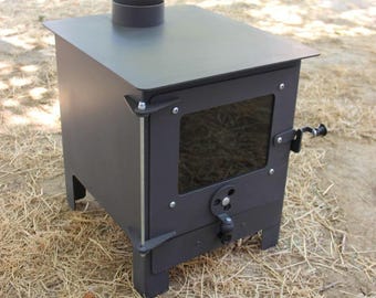 Holzkocher, Outdoor Gartenstrahler mit Kamin, Campingkocher, kleiner Holzofen, Reisekocher, kleines Haus, Wohnwagenkocher, winziger Ofen