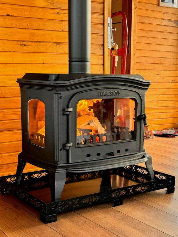 NUZAMAS Supporto Per Pentole In Ghisa – Universale Per Fornelli A Gas, Campeggio E Cucina, Regolabile (8-17,5 Cm), Antiscivolo
