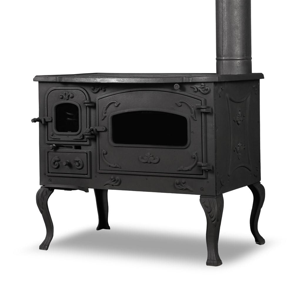 Cast Iron Wood Stove, Wood Burning Stove, Kitchen Stove With Oven ...