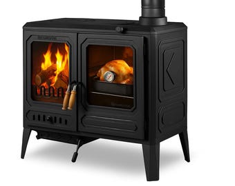 Cast Iron Wood Cook Stove with Oven, Wood Burning Stove