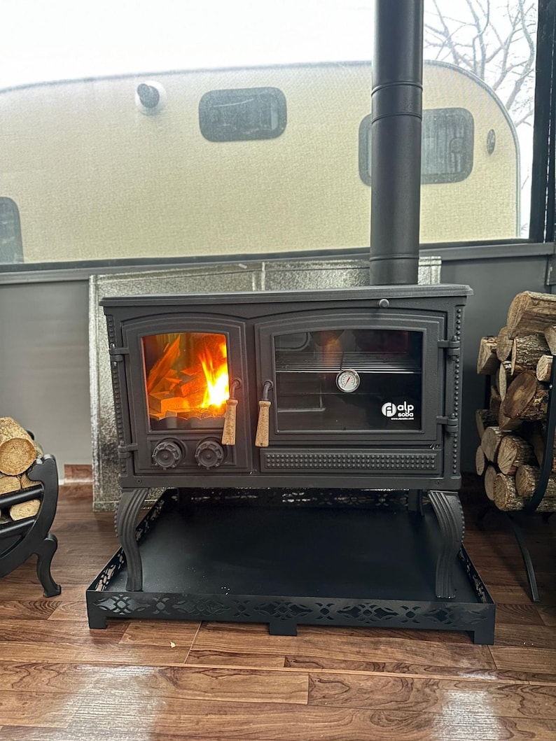 Cast Iron Wood Stove, Wood Burning Stove, Kitchen Stove With Oven ...