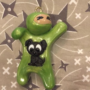 Adopt a Ninja: Dog / Puppy Loving Ninja Ornament