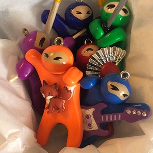 Adopt a Ninja: Lot of 5 Mystery Ninjas, great gift for multiple friends and family members!