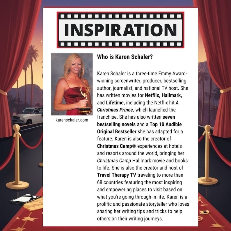This Writers Guide: How to sell your screenplay includes more than 50 writing tips that will take you step by step through the writer checklist ( also included) showing you how to sell your movies and TV shows. Includes templates and videos, too!