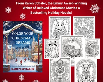 Christmas Coloring Pages: 20 Cozy Holiday Illustrations with Quotes, Stocking Stuffer (PDF Printable)