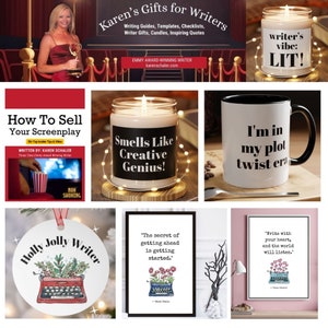This Writers Guide: How to sell your screenplay includes more than 50 writing tips that will take you step by step through the writer checklist ( also included) showing you how to sell your movies and TV shows. Includes templates and videos, too!