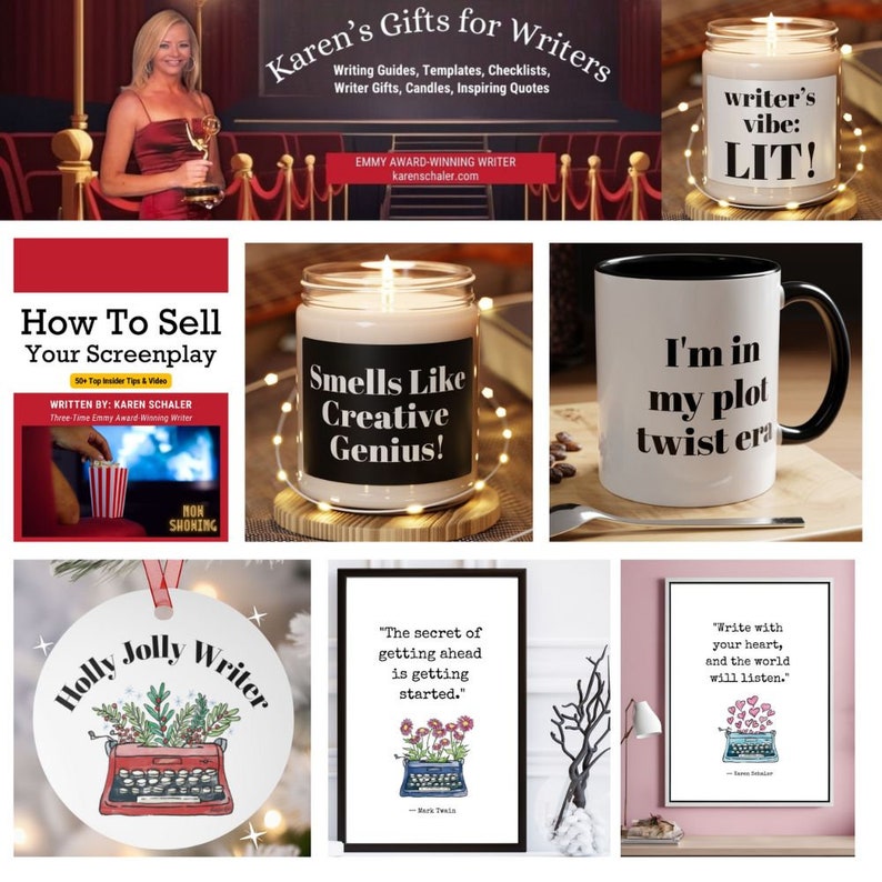 This Writers Guide: How to sell your screenplay includes more than 50 writing tips that will take you step by step through the writer checklist ( also included) showing you how to sell your movies and TV shows. Includes templates and videos, too!