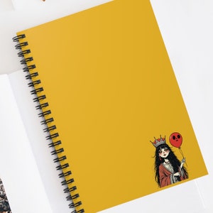 Goth Girl Spiral Notebook: Urban Art Ruled Line Journal