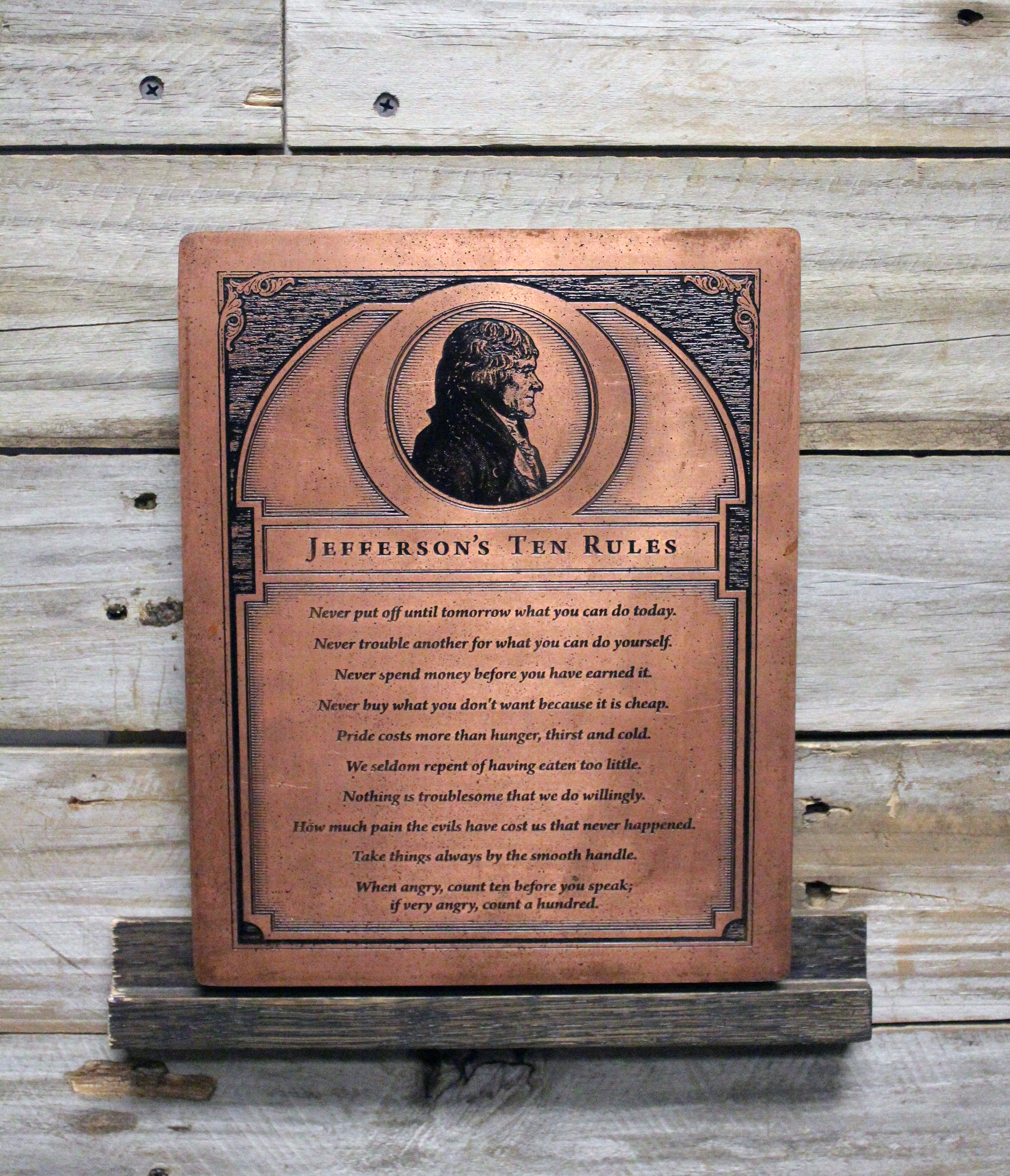 Custom Copper Artwork Plaques Mindy 4620