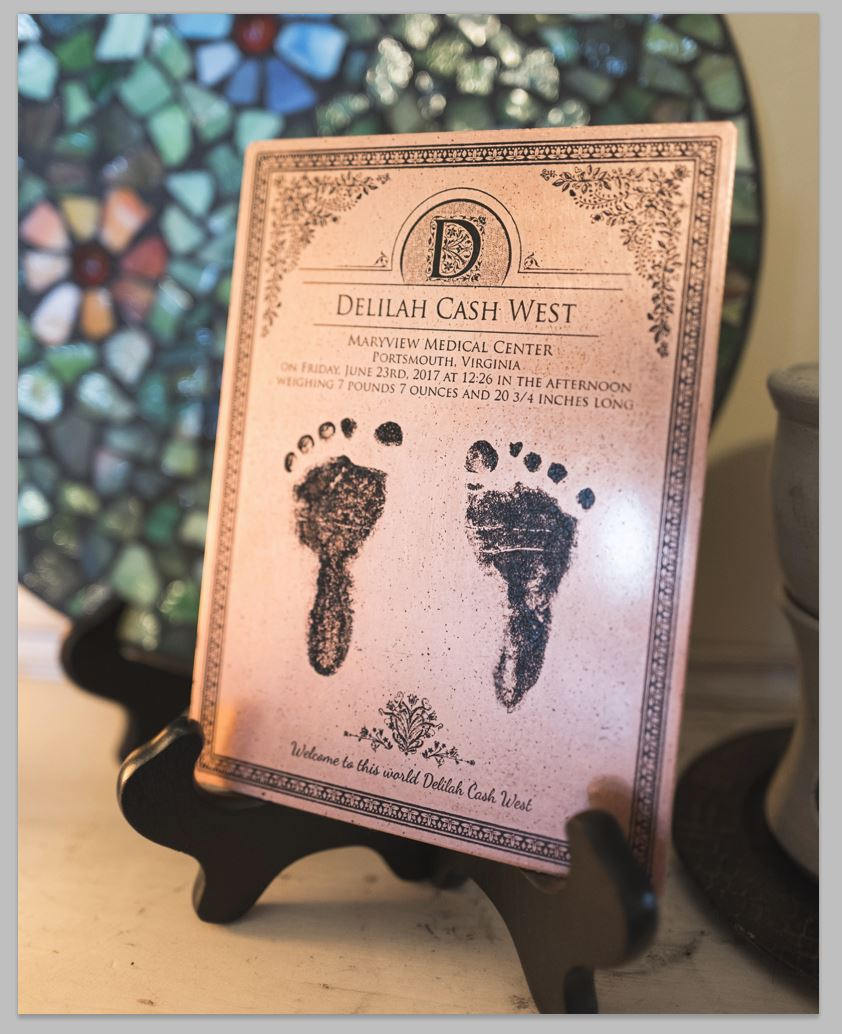 baby footprint mother's day