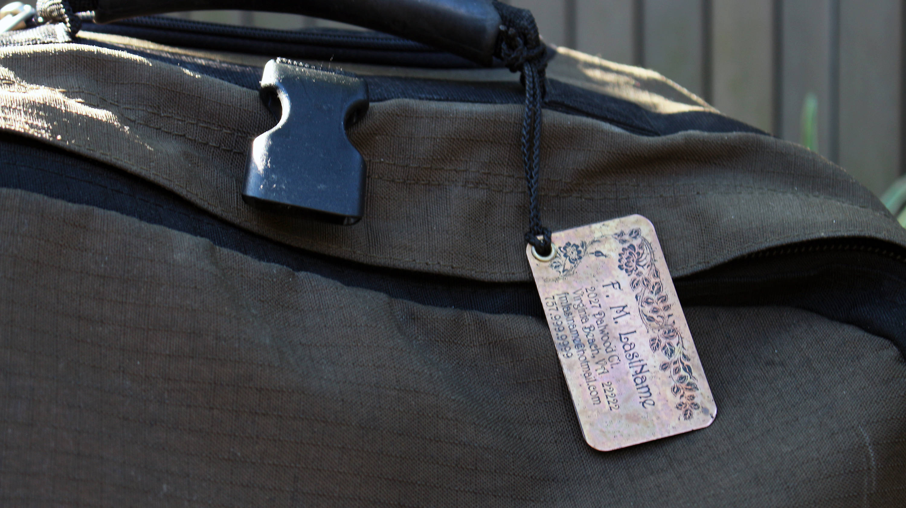 Set of two (2) Luggage Tags for Mr & Mrs Custom Luggage Tags Personalized Nameplate Set of