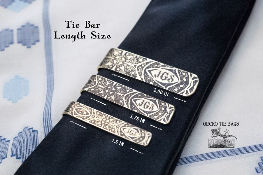 Tangula Custom Initial Tie Clip for Groom Stainless Steel Men's