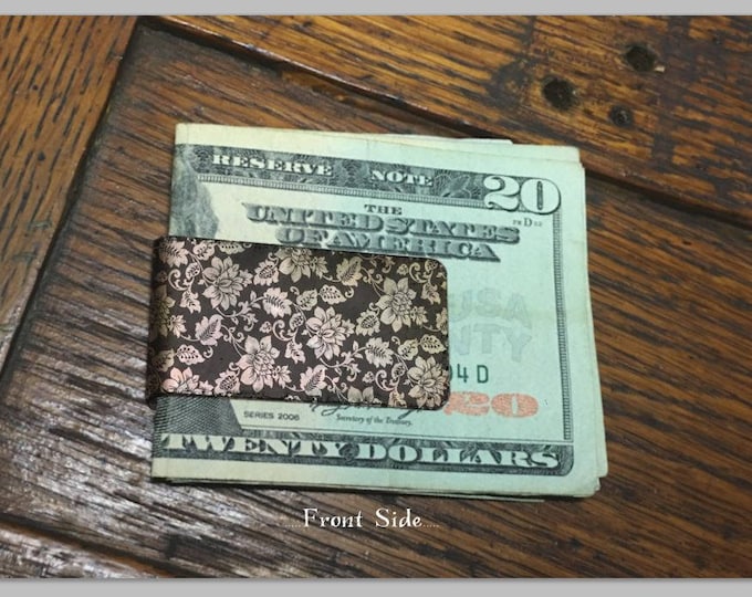 Personalized Monogram Money Clip - Money Clip For Women - Custom Copper Money Clip - Personalized Gifts For Her - Womens Money Clip