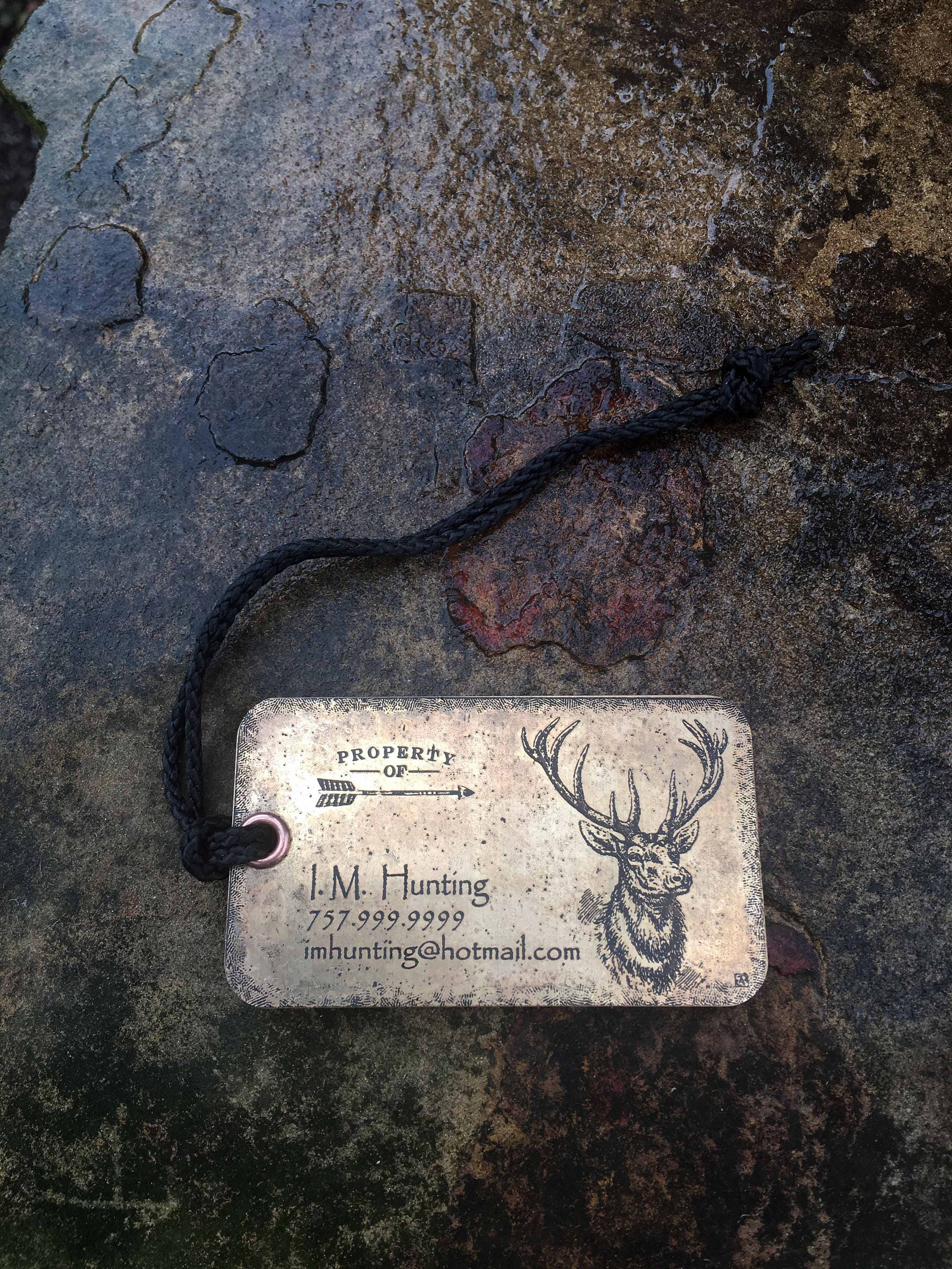 metal deer tags