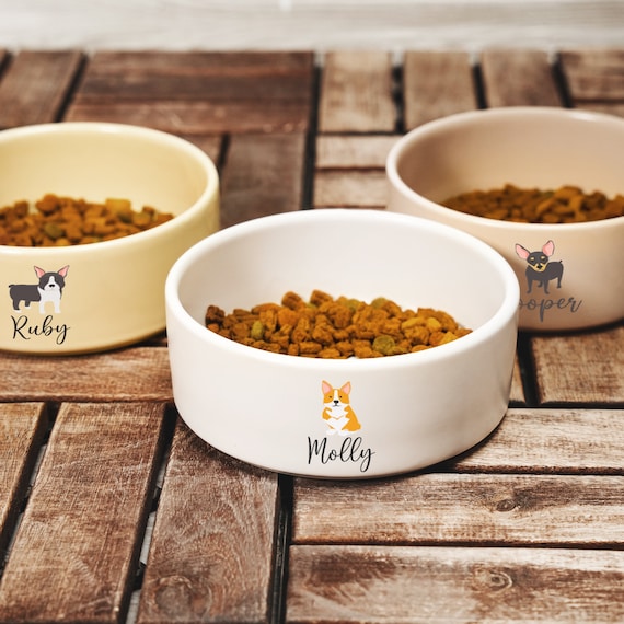 Personalisierte Keramik Hundenapf, Haustier Futternapf, Wassernapf,  Hundenamen Leckerli Schssel, Hundebesitzer Geschenk, Keramik Futternapf,  individuelle Welpen Geschenke - Etsy Schweiz