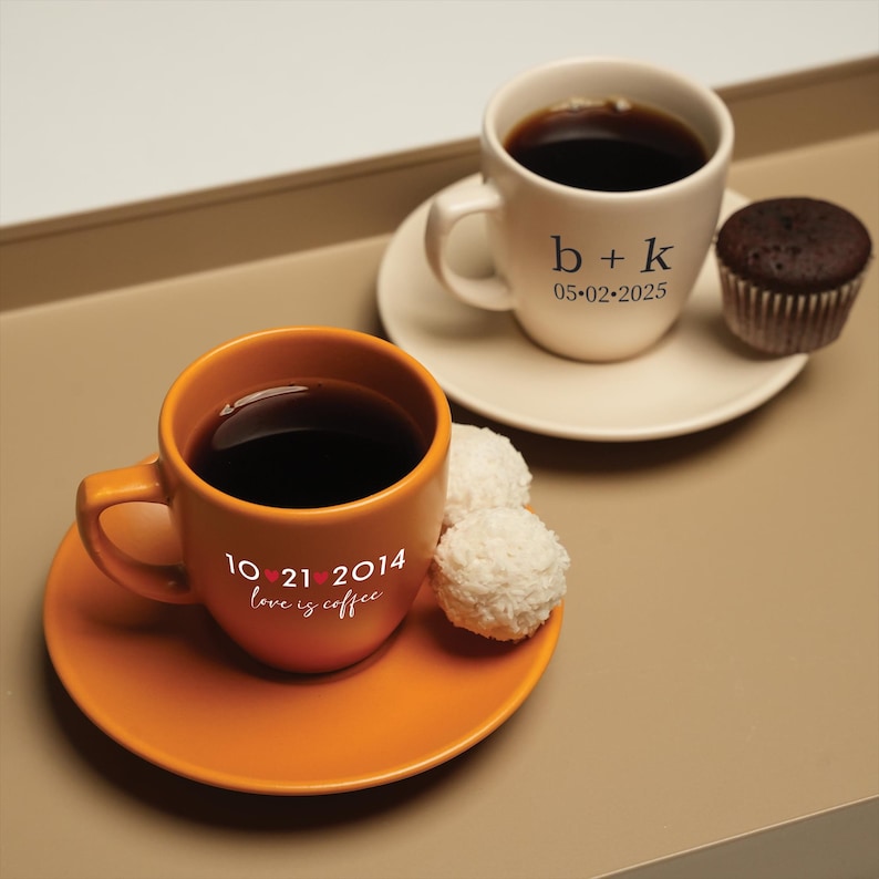 a cup of coffee and a muffin on a plate