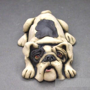 1920s Vintage Bulldog Ceramic Statue Sculpture Made in 1920s Vintage Bulldog Ceramic Statue Sculpture Made in