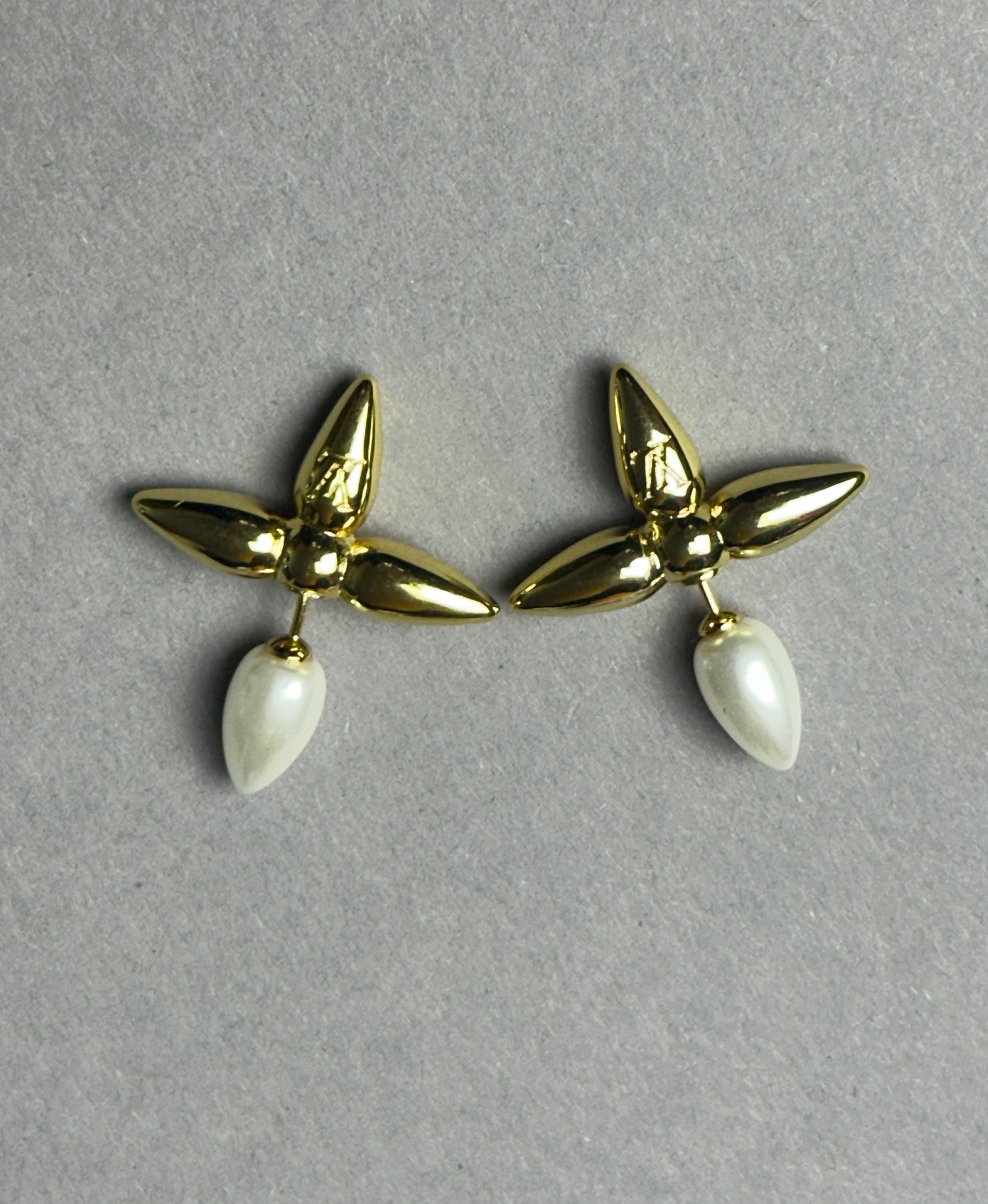 Flower Louis Vuitton Earrings Etsy