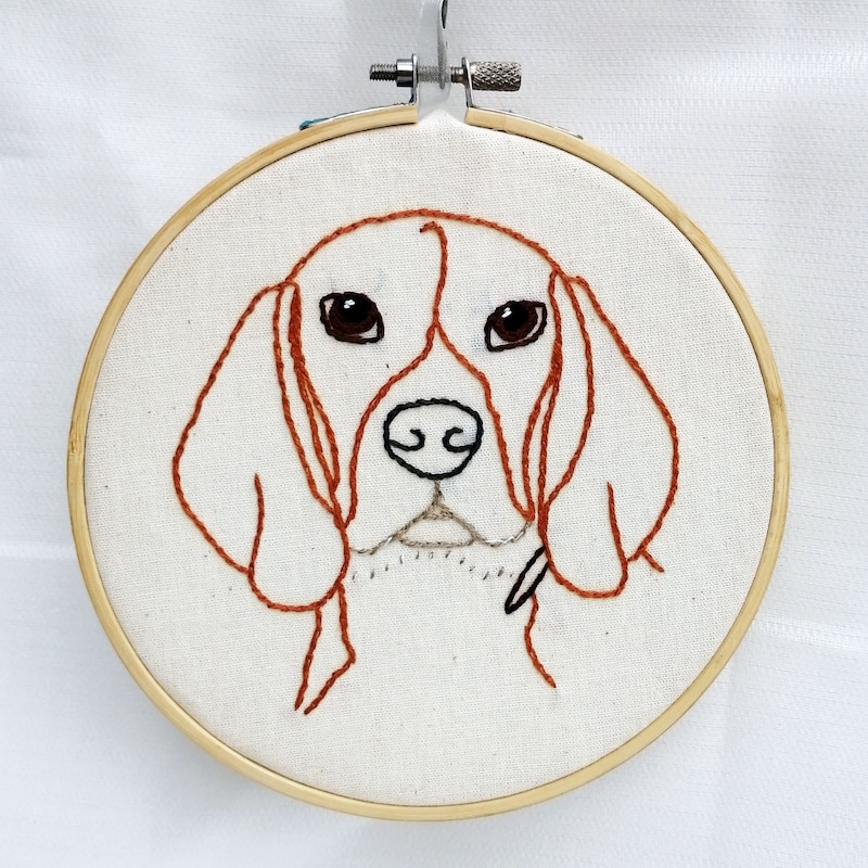 Dog Embroidery Pattern - Etsy