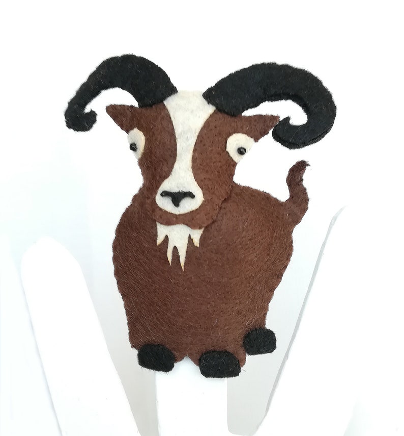 Three Billy Goats Gruff Felt Finger Puppet PDF Pattern and Step by Step