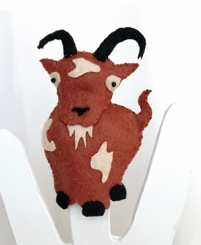 Three Billy Goats Gruff Felt Finger Puppet PDF Pattern and Step by Step