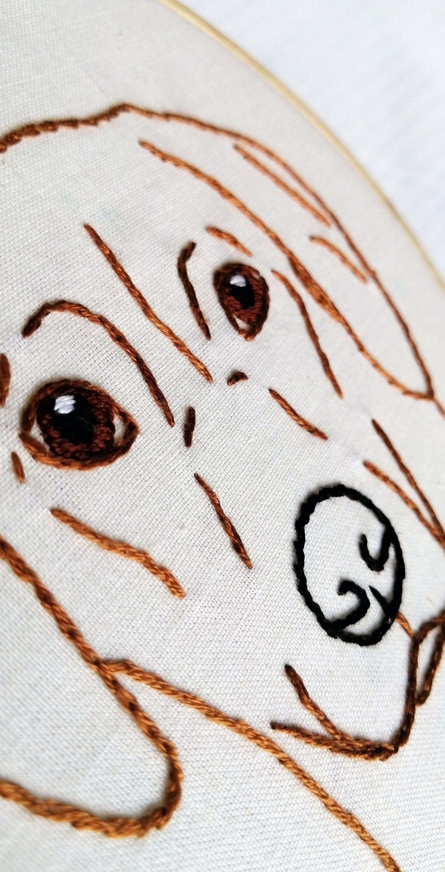 Rhodesian Ridgeback Embroidery Pattern – Beginner DIY Dog Portrait (PDF ...
