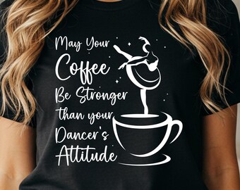 Coffee Dancer Shirt | Lightweight Airlume Cotton, Hand-Lettered Graphic Tee