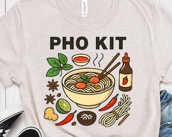 Pho Kit Shirt - Unisex Tee for Foodies, Mariners Fans, Noodle Lovers - Food Lover Gift, Funny Food Shirt, Vietnamese Cuisine Tee, Asian Food
