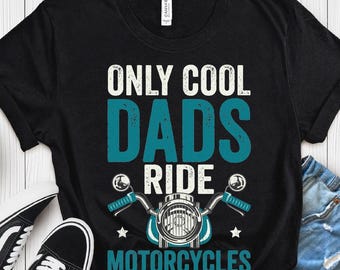 Biker Dad T-Shirt, Cool Dad Motorcycle Tee, Father's Day Gift for Dad, Unisex Jersey Short Sleeve Shirt, Motorcycle Lover Shirt, Dad Rider