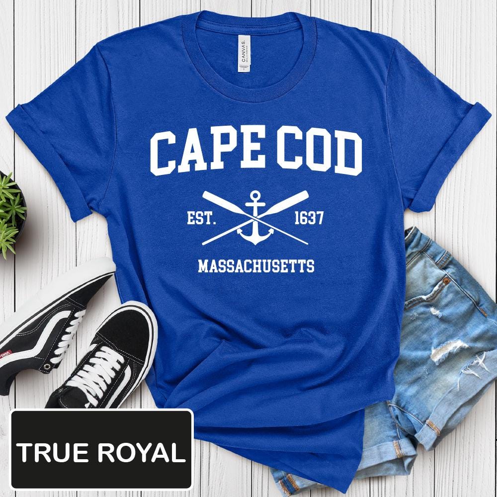 Cape Cod Tees Cape Cod Massachusetts Shirt, Vacation Travel Unisex Tee, Summer ...
