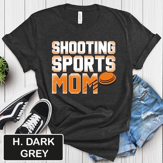 Shooting Sports Mom T-Shirt, Shattered Clay Design, Trap Shooting Gift