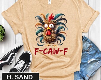 T-shirt Humour Poulet F-CAW-F - Pour Hommes, Femmes, Unisexe - Design Sarcasme Ferme - 2