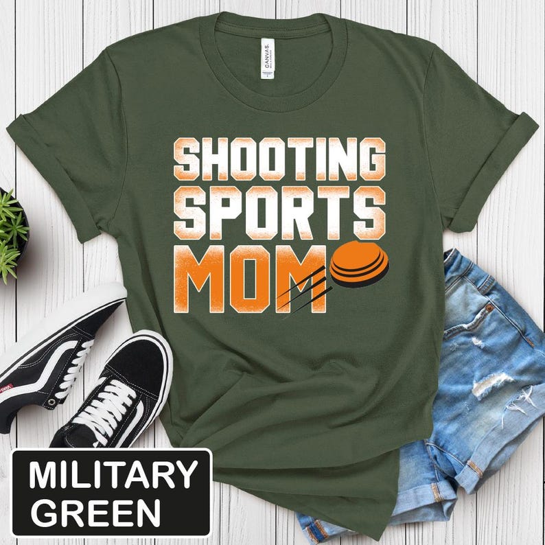 Camiseta para mamá de deportes de tiro, diseño de arcilla destrozada, regalo de tiro al plato imagen 2