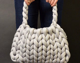 Handmade Korean Yarn Bag: Stylish Winter Tote
