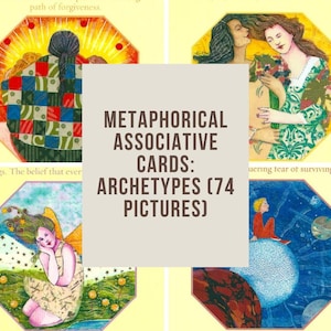 Archetypes therapy cards metaphorical cards coaching printable oracle unique oracle custom tarot digital deck psychology jungian therapy МАС