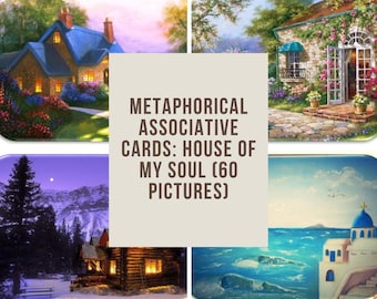 Haus meiner Seele metaphorische Karten, innere Familiensysteme, Wenns, Wenn Karten, Inneres Kind Orakel Deck, metaphorische Assoziative Karten Zuhause