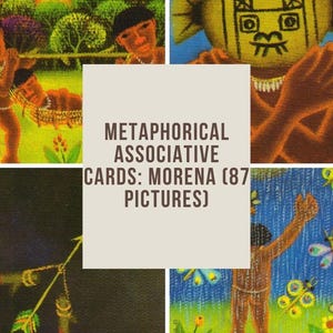 Carte associative metaforiche Morena + istruzioni in regalo, carte terapeutiche, IFS, carte delle emozioni, strumenti terapeutici, mazzo di terapia digitale