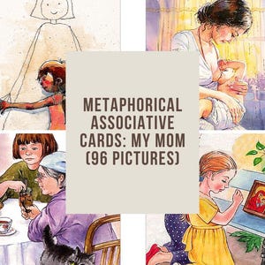 metaphorical cards "my mom", metaphorical associative cards, digital cards, metaphoric cards, therapy cards, coaching cards, mac cards, IFS