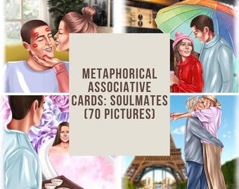Soulmates metaphorical cards for couples therapy love and relationship deck therapy cards therapist resources conflict resolution date ideas