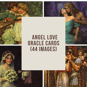 Angel Love Oracle Cards | Printable Digital Oracle Deck for Romance, Soulmate Guidance, Commitment & Spiritual Love Messages