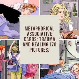 Karty metaforyczne asocjacyjne traumy i uzdrowienia, karty terapeutyczne, karty emocjonalne, talia cyfrowej terapii, IFS, psychologia szkolna