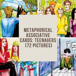 Terapikort för tonåringar: Metaforiska kort + 5 terapeutiska övningar, interna familjesystem, trauma, PTSD, psykoterapi